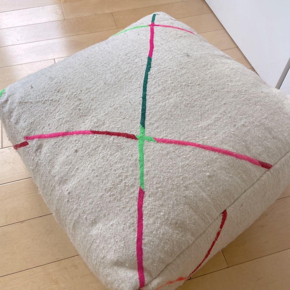 Moroccan poufs - matching pair. Purchased in Marrakech.